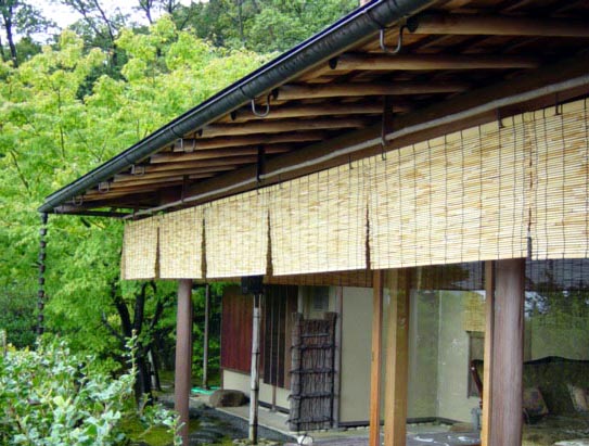 竹とすだれ西河